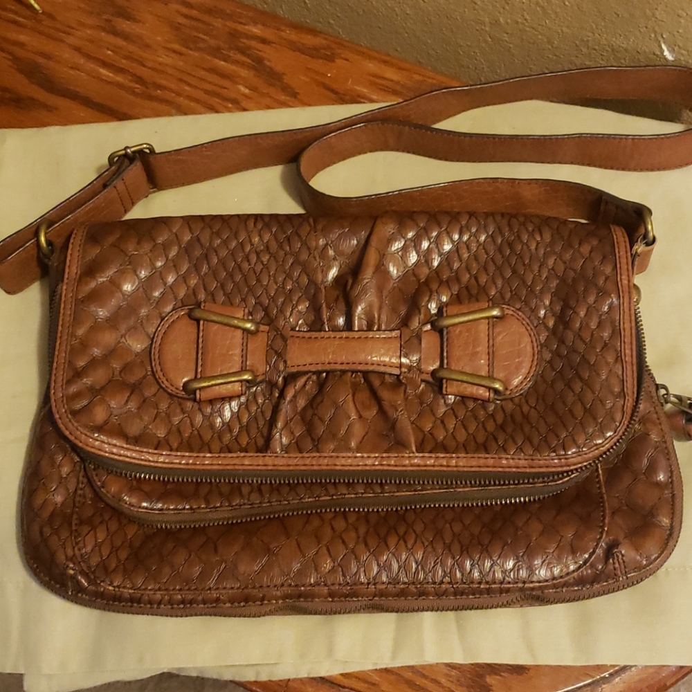 Jessica Simpson Faux Leather Shoulder Bag
